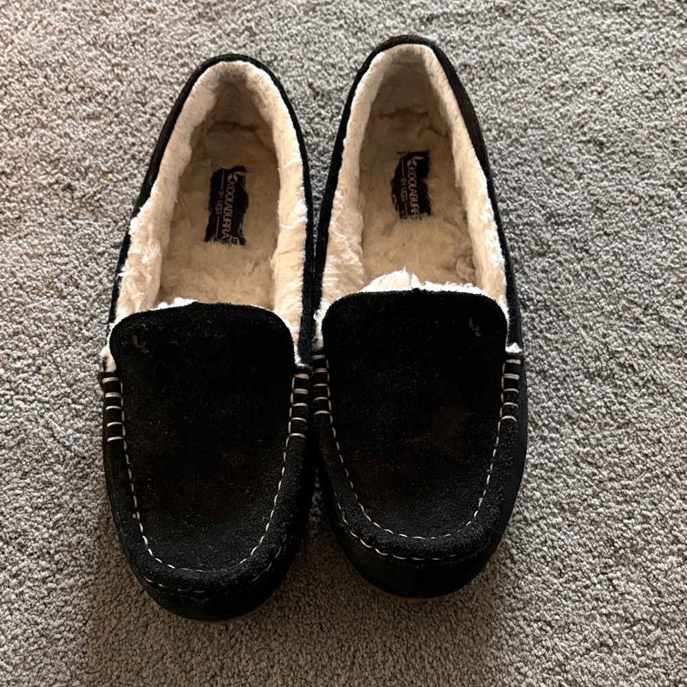 Koolaburra Black Suede Women's Slippers